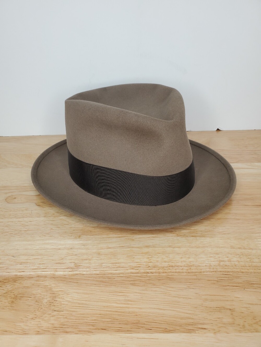 Vintage Stetson Fedora Hat Size 7 1/4 Brown 3X Beaver Selv-Edge